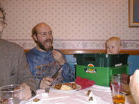 Steven and Marianne at beer and sausage party